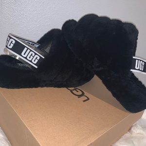 Women’s black UGG slippers